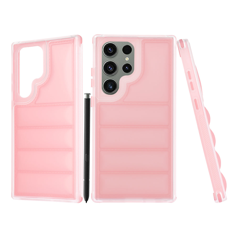 Deksel til Samsung Galaxy S23 FE S711, Techsuit, Wave Shield, Rosa