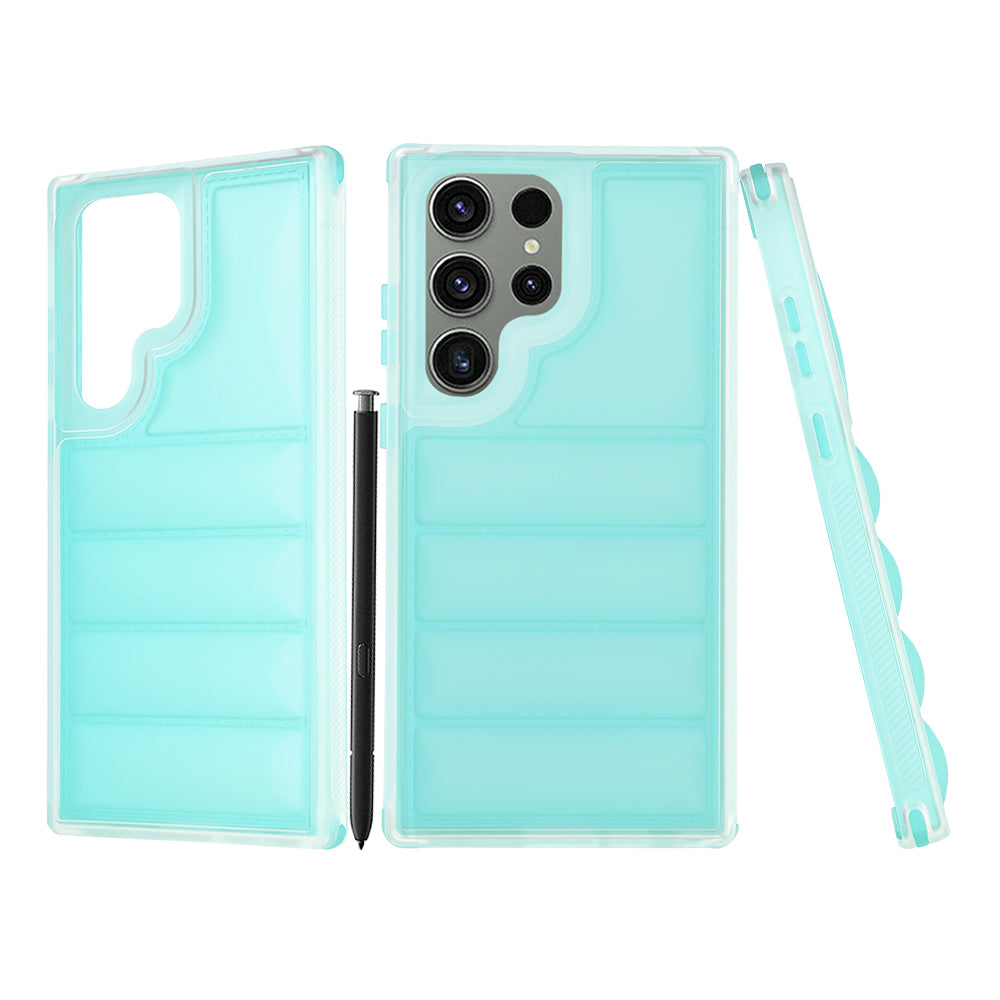 Deksel til Samsung Galaxy S23 FE S711, Techsuit, Wave Shield, Turkis