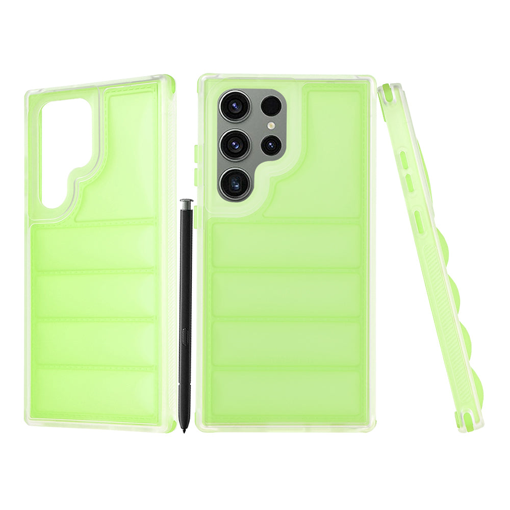 Deksel til Samsung Galaxy S23 FE S711, Techsuit, Wave Shield, Grønn