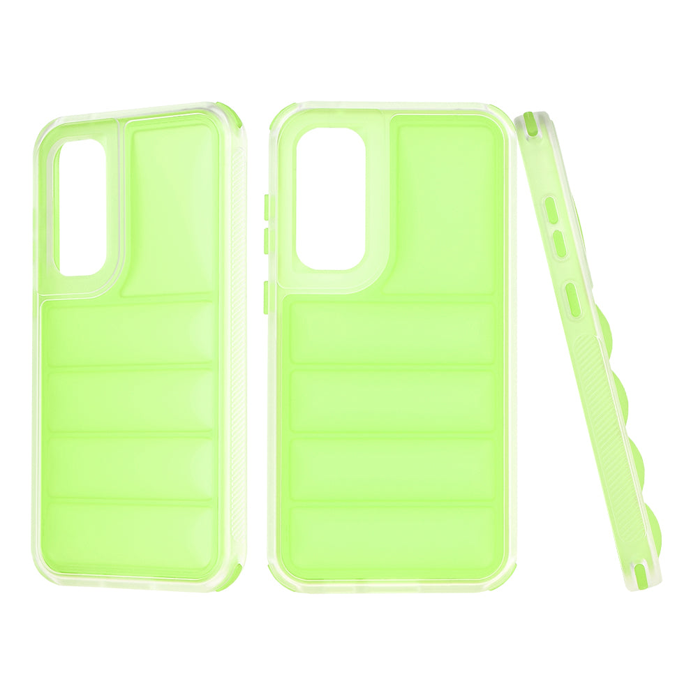 Deksel til Samsung Galaxy S23 FE S711, Techsuit, Wave Shield, Grønn