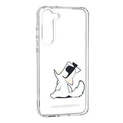 Deksel for Samsung Galaxy S23+ S916, Karl Lagerfeld, Choupette Eat, Gjennomsiktig