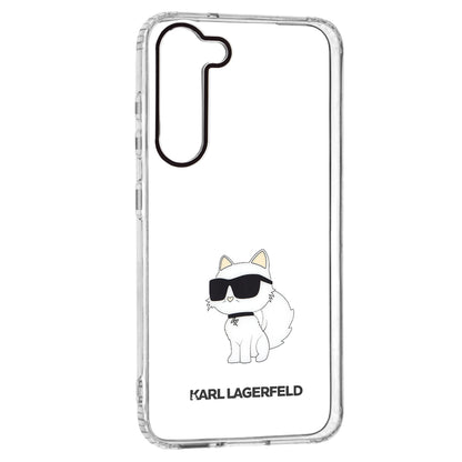 Deksel for Samsung Galaxy S23+ S916, Karl Lagerfeld, Ikonik Choupette, Gjennomsiktig