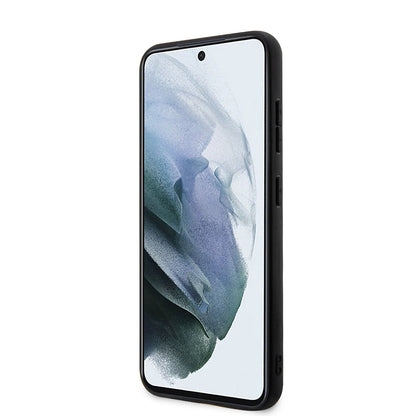 Deksel for Samsung Galaxy S23+ S916, Karl Lagerfeld, Saffiano Monogram Metal Logo, Svart