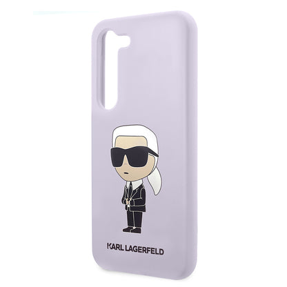 Deksel for Samsung Galaxy S23+ S916, Karl Lagerfeld, Silicone Ikonik Karl, Lilla