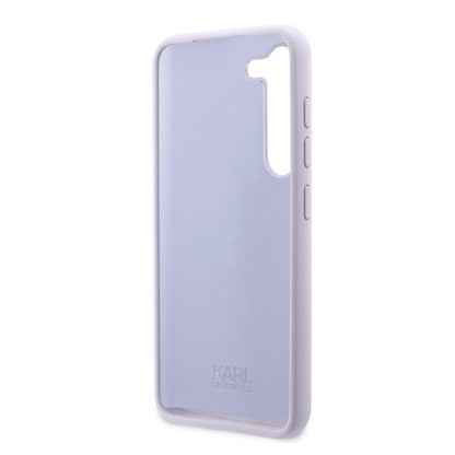 Deksel for Samsung Galaxy S23+ S916, Karl Lagerfeld, Silicone Ikonik Karl, Lilla