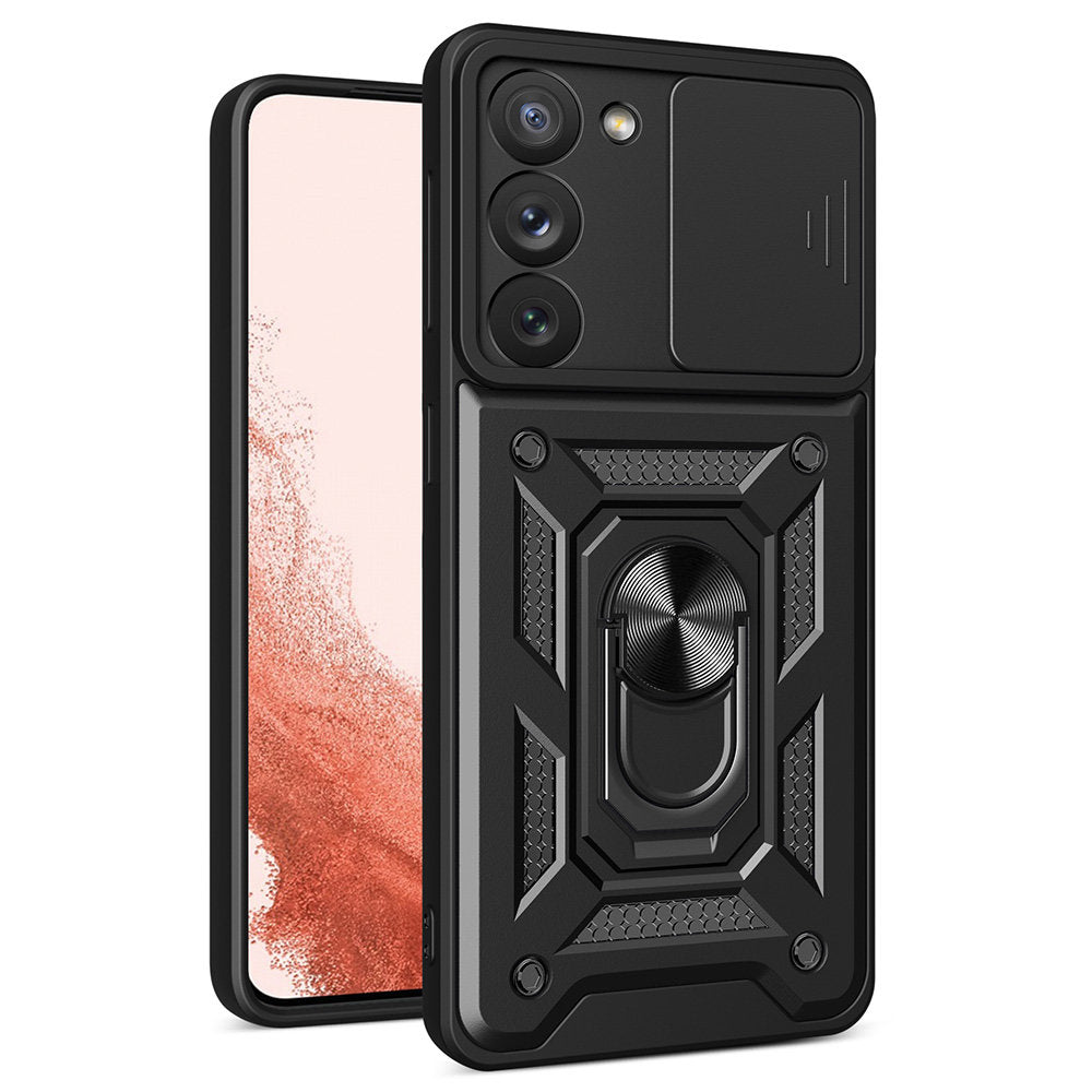 Deksel til Samsung Galaxy S23+ S916, Techsuit, CamShield, Svart