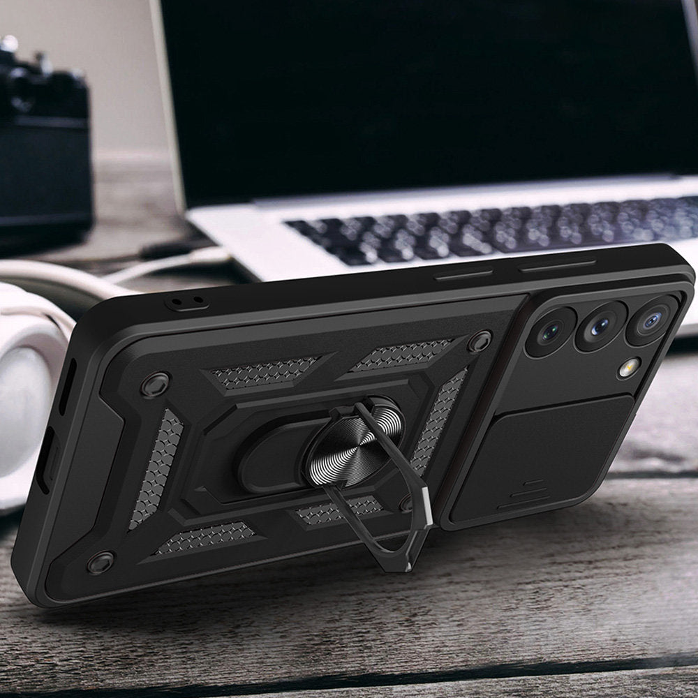 Deksel til Samsung Galaxy S23+ S916, Techsuit, CamShield, Svart