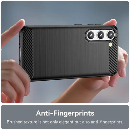 Deksel til Samsung Galaxy S23+ S916, Techsuit, Karbon, Svart