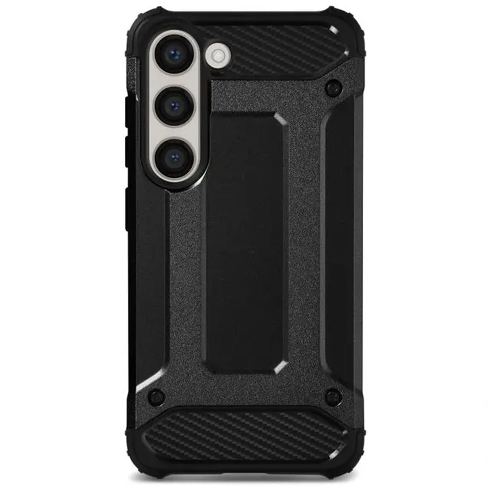 Husa pentru Samsung Galaxy S23+ S916, Techsuit, Hybrid Armor, Neagra