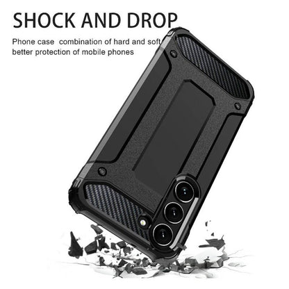 Husa pentru Samsung Galaxy S23+ S916, Techsuit, Hybrid Armor, Neagra