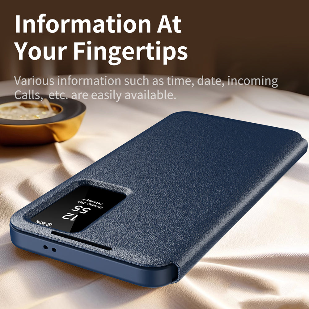 Deksel til Samsung Galaxy S23+ S916, Techsuit, SmartView, Blå