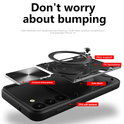 Deksel til Samsung Galaxy S23 S911, Techsuit, CamGuard Pro, Svart