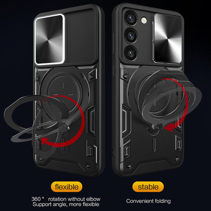 Deksel til Samsung Galaxy S23 S911, Techsuit, CamGuard Pro, Svart
