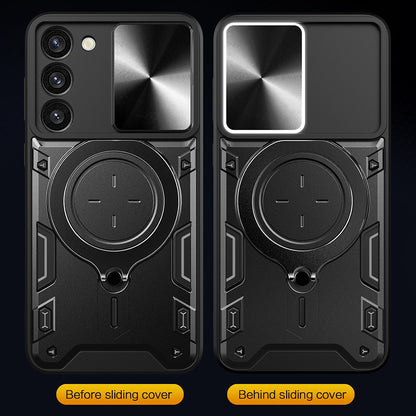 Deksel til Samsung Galaxy S23 S911, Techsuit, CamGuard Pro, Svart