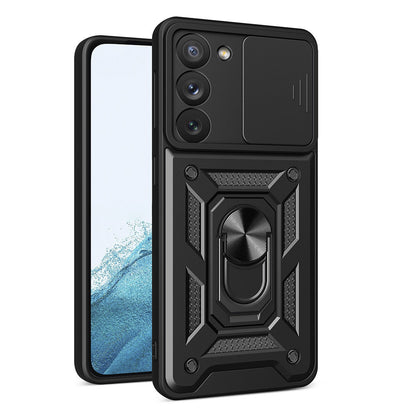 Deksel for Samsung Galaxy S23 S911, Techsuit, CamShield, Svart