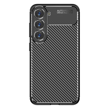 Deksel for Samsung Galaxy S23 S911, Techsuit, CarbonFiber, Svart