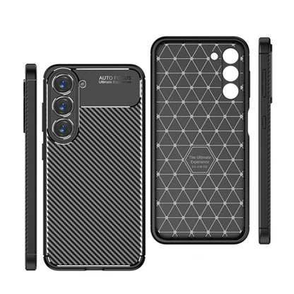 Deksel for Samsung Galaxy S23 S911, Techsuit, CarbonFiber, Svart