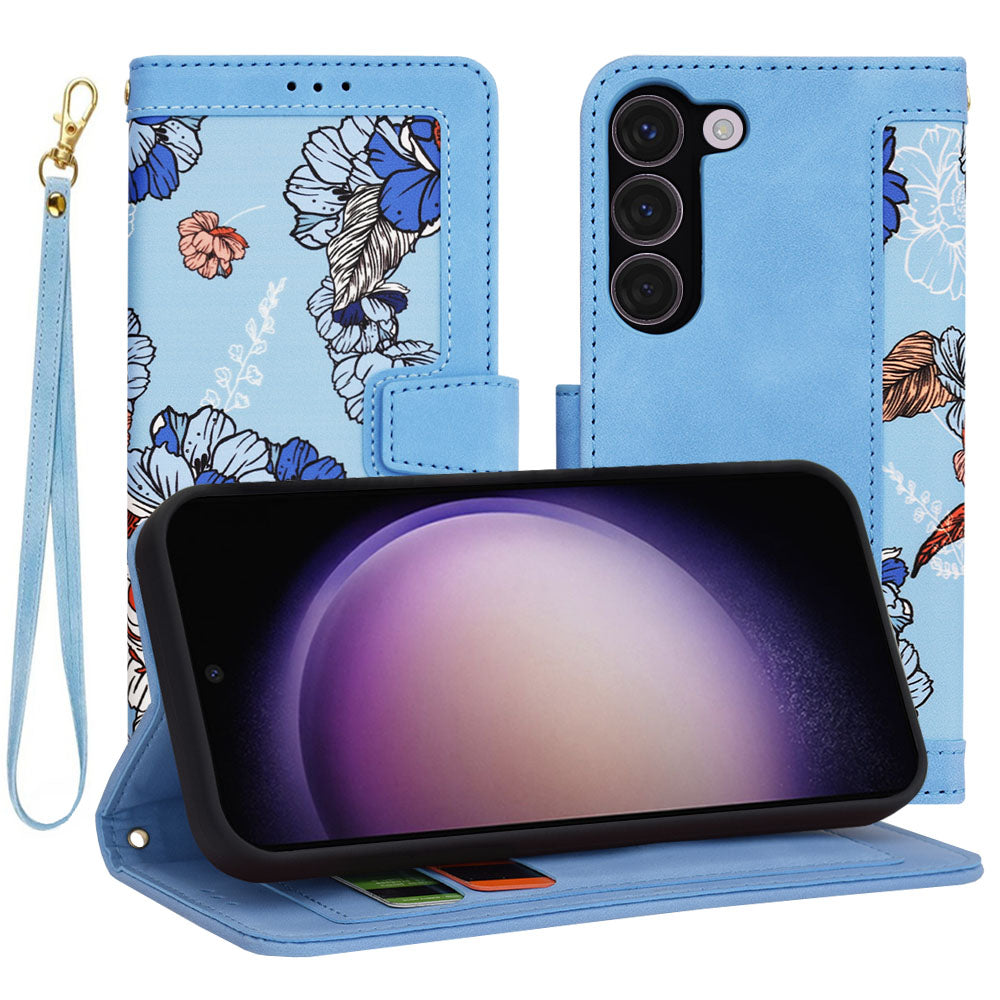 Deksel for Samsung Galaxy S23 S911, Techsuit, FlipCraft, Blå