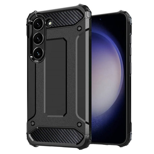 Deksel for Samsung Galaxy S23 S911, Techsuit, Hybrid Armor, Svart