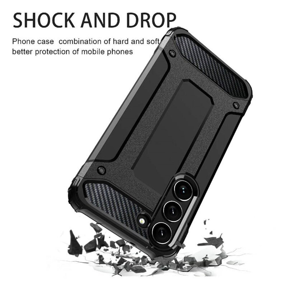 Deksel for Samsung Galaxy S23 S911, Techsuit, Hybrid Armor, Svart