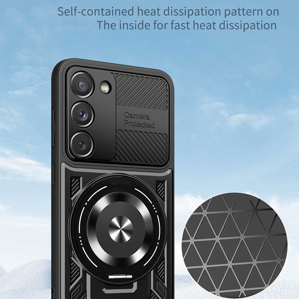 Deksel for Samsung Galaxy S23 S911, Techsuit, RuggedCam, Blå
