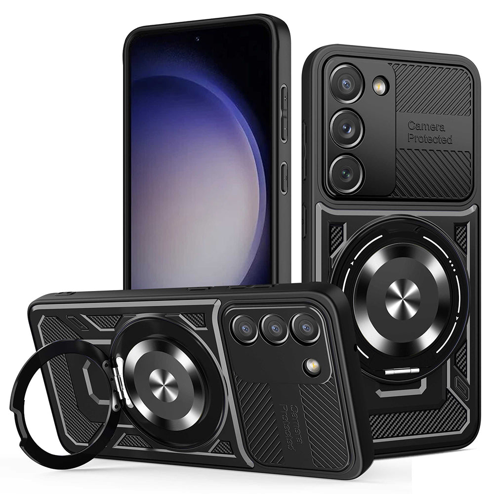 Deksel for Samsung Galaxy S23 S911, Techsuit, RuggedCam, Svart