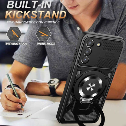 Deksel for Samsung Galaxy S23 S911, Techsuit, RuggedCam, Svart