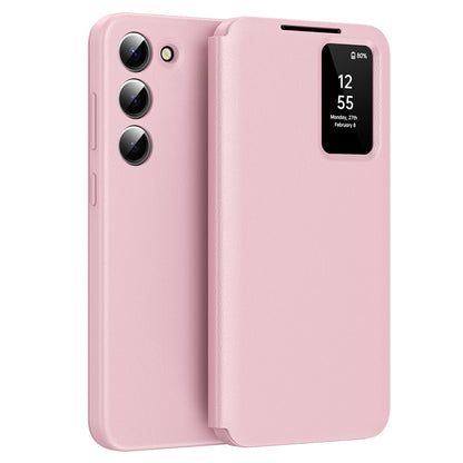 Deksel til Samsung Galaxy S23 S911, Techsuit, SmartView, Rosa