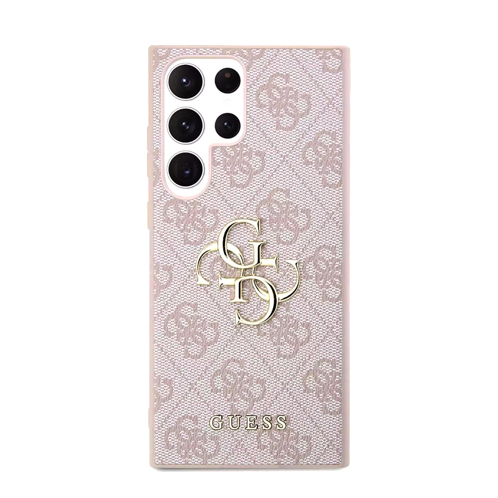 Deksel for Samsung Galaxy S23 Ultra S918, Guess, 4G Big Logo, Rosa