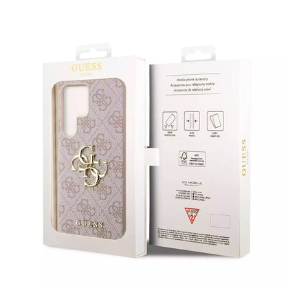 Deksel for Samsung Galaxy S23 Ultra S918, Guess, 4G Big Logo, Rosa