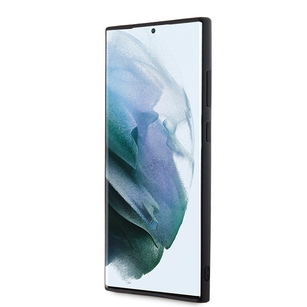 Deksel for Samsung Galaxy S23 Ultra S918, Karl Lagerfeld, 3D Rubber Glitter Logo, Svart