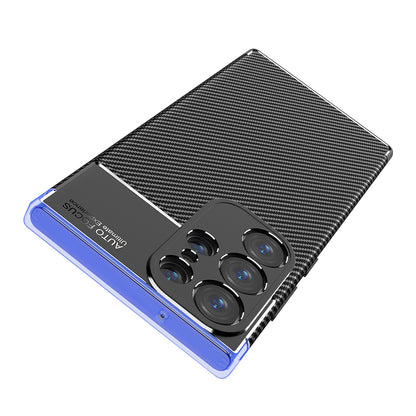 Deksel til Samsung Galaxy S23 Ultra S918, Techsuit, CarbonFiber, Svart