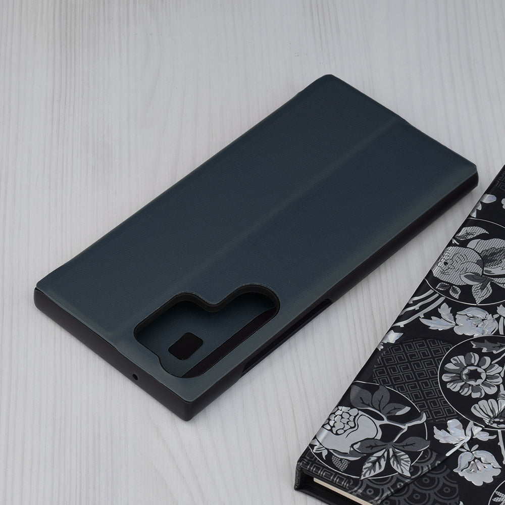 Deksel for Samsung Galaxy S23 Ultra S918, Techsuit, eFold, Mørk Blå