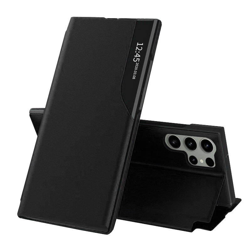 Deksel for Samsung Galaxy S23 Ultra S918, Techsuit, eFold, Svart