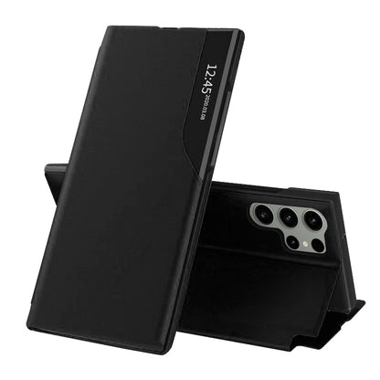 Deksel for Samsung Galaxy S23 Ultra S918, Techsuit, eFold, Svart