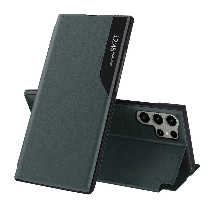Deksel til Samsung Galaxy S23 Ultra S918, Techsuit, eFold, Grønn