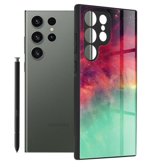 Deksel for Samsung Galaxy S23 Ultra S918, Techsuit, Glaze, Turkis