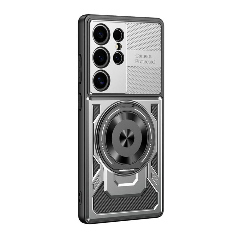 Deksel til Samsung Galaxy S23 Ultra S918, Techsuit, RuggedCam, Grå