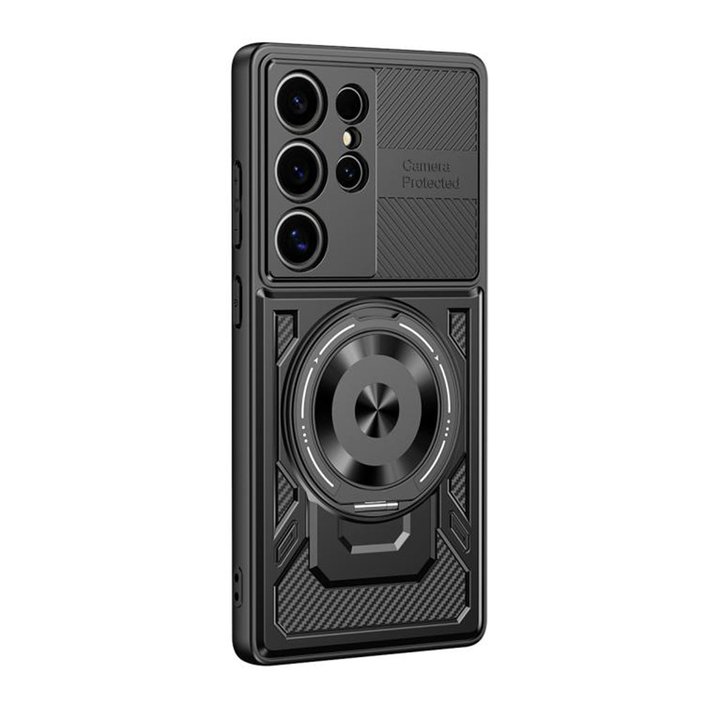 Deksel for Samsung Galaxy S23 Ultra S918, Techsuit, RuggedCam, Svart