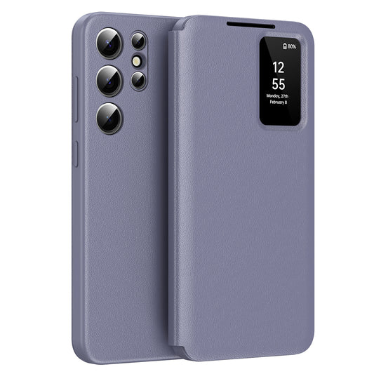 Deksel for Samsung Galaxy S23 Ultra S918, Techsuit, SmartView, Lilla