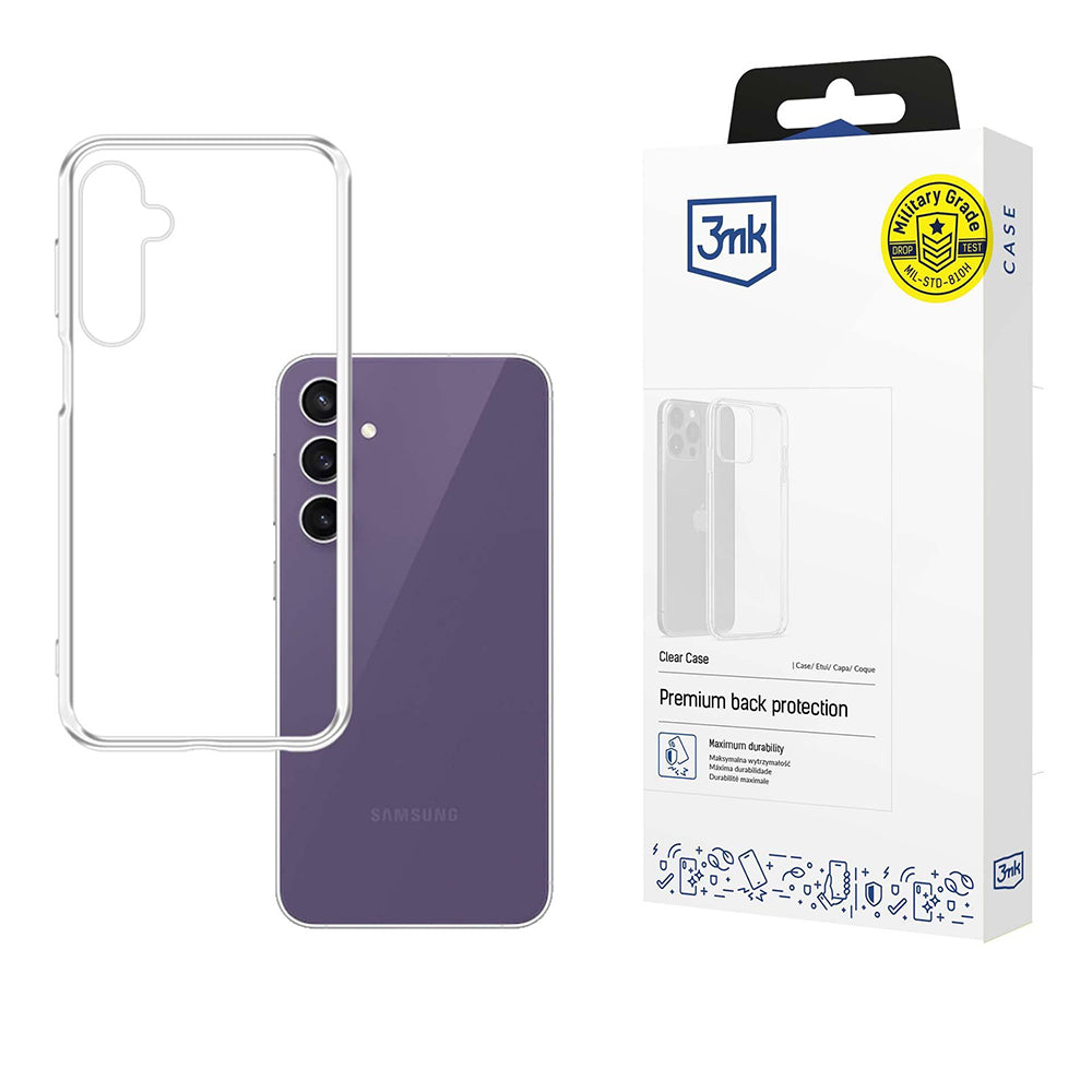 Deksel for Samsung Galaxy S24 FE S721, 3MK, Klar, Transparent