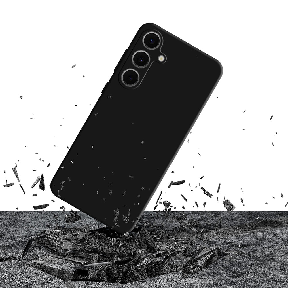 Deksel for Samsung Galaxy S24 FE S721, 3MK, silikon, svart