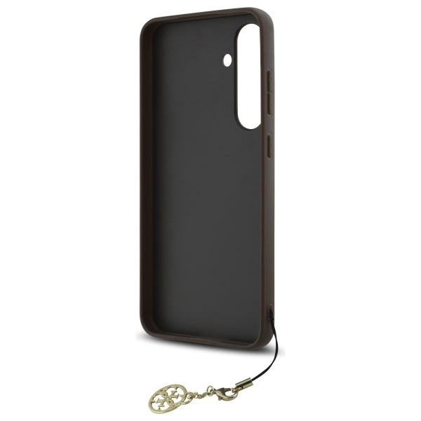 Deksel for Samsung Galaxy S24 FE S721, Guess, 4G Charm, Brun