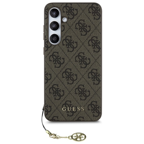 Deksel for Samsung Galaxy S24 FE S721, Guess, 4G Charm, Brun