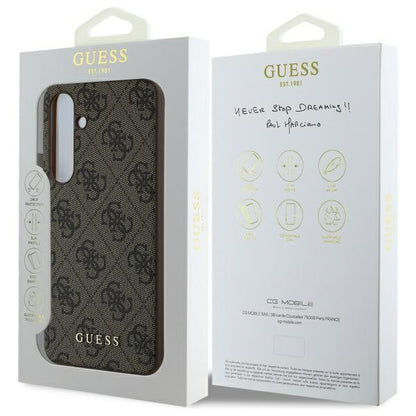 Deksel for Samsung Galaxy S24 FE S721, Guess, 4G Charm, Brun