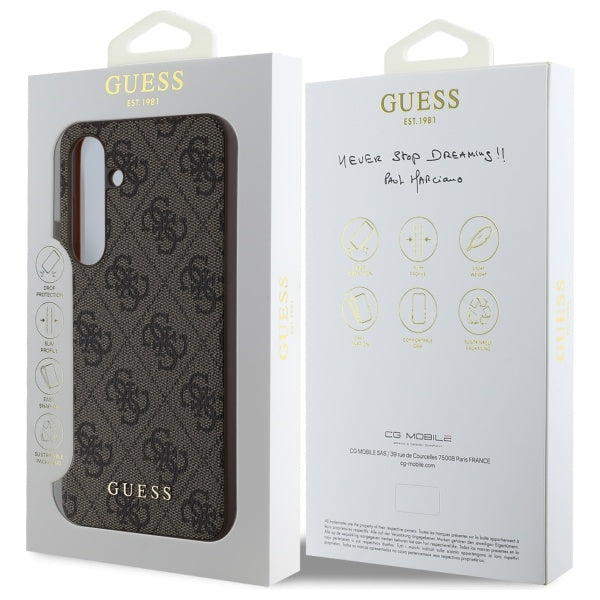 Deksel for Samsung Galaxy S24 FE S721, Guess, 4G Classic, Brun