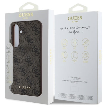 Deksel for Samsung Galaxy S24 FE S721, Guess, 4G Classic, Brun