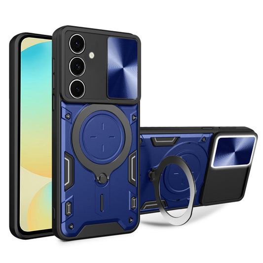Deksel for Samsung Galaxy S24 FE S721, Techsuit, CamGuard Pro, Blå