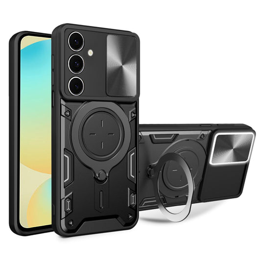 Deksel til Samsung Galaxy S24 FE S721, Techsuit, CamGuard Pro, Svart