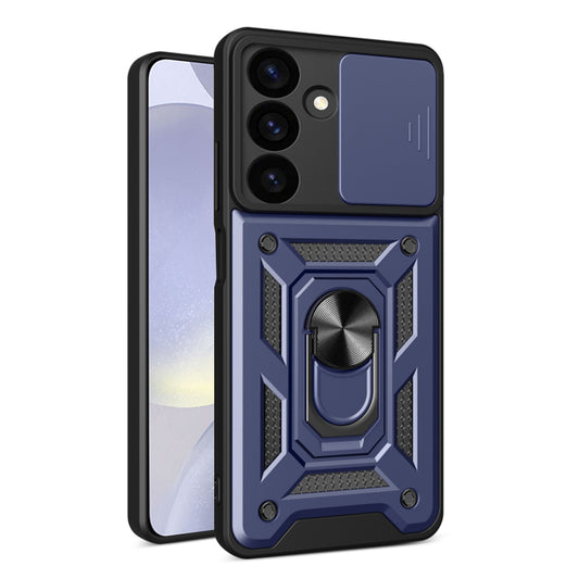 Deksel for Samsung Galaxy S24 FE S721, Techsuit, CamShield, Blå